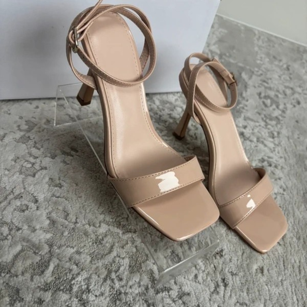 Elegant Nude Strappy Heels